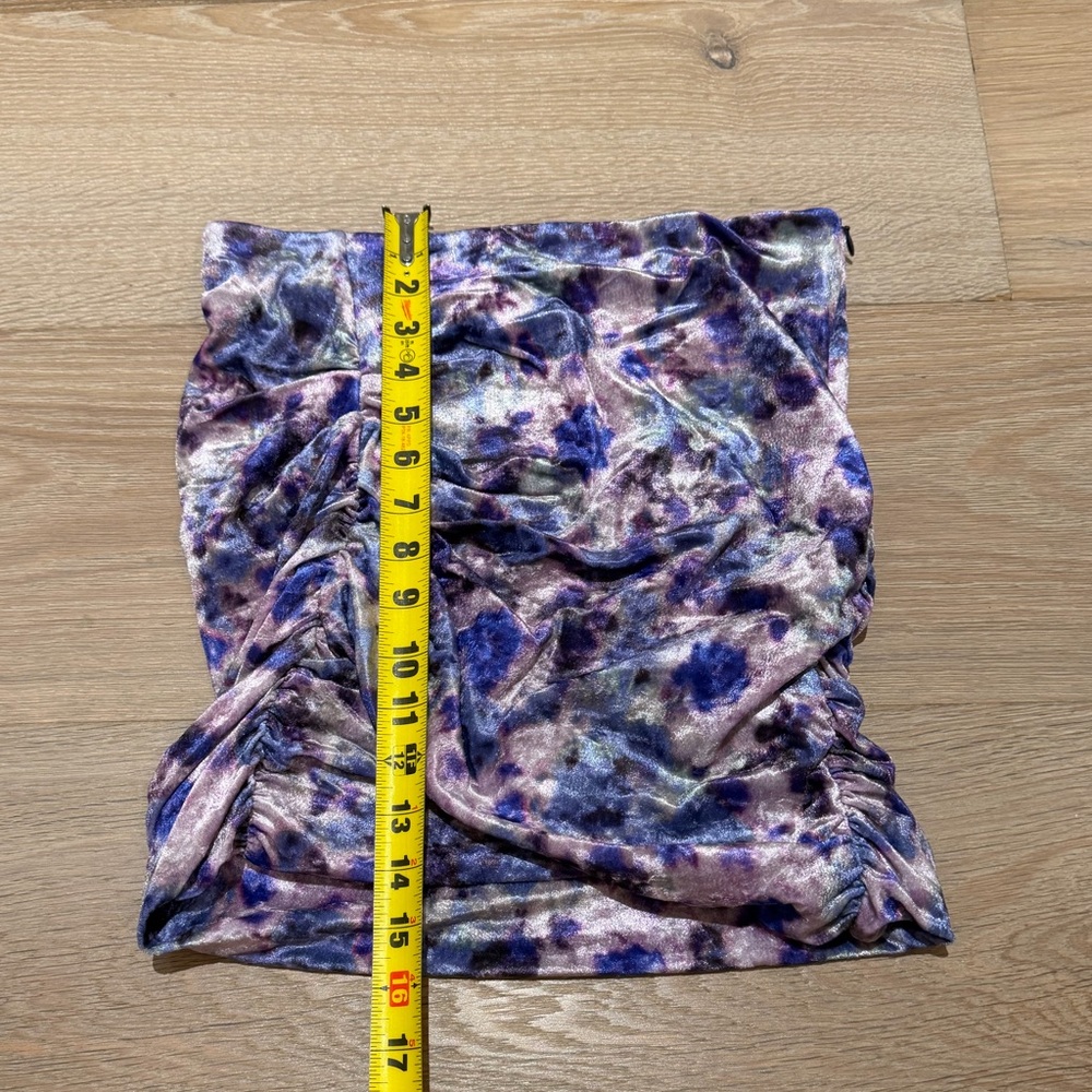 NWT Isabel Marant Guilayo Floral print velvet mini skirt - Picture 5 of 11